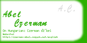 abel czerman business card